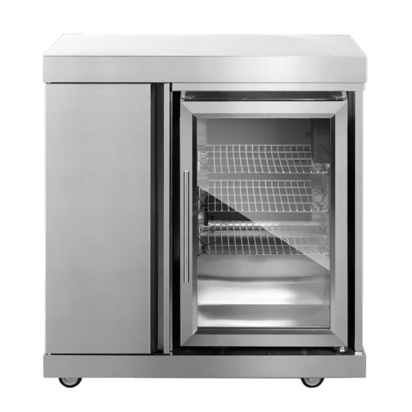 Stainless Collection - Modul med kylskåp och förvaringsskåp