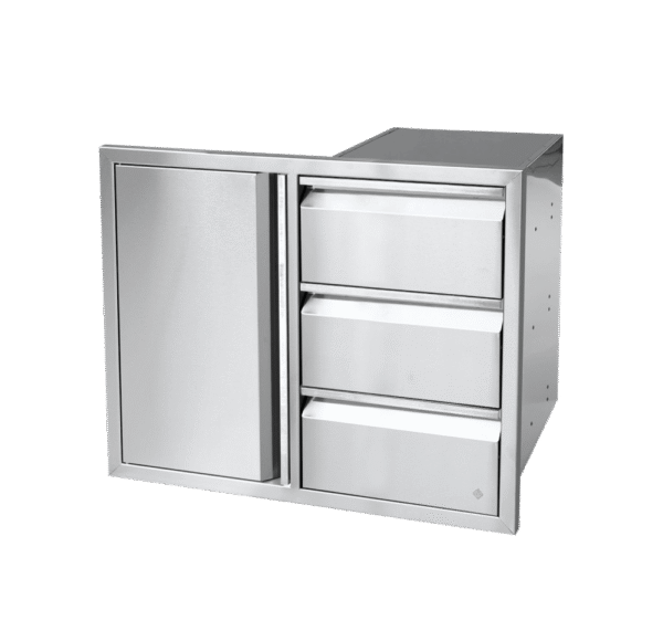 Folkunga - Built-in - Inbyggbar trippellåda med skåp