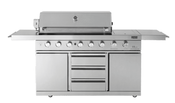 Stainless Collection - Fristående gasolgrill med 6 brännare och infraröd PowerSear Zone