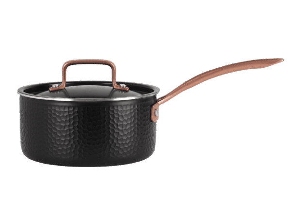 Kastrull med lock 18 cm / 2,3 liter - Svart