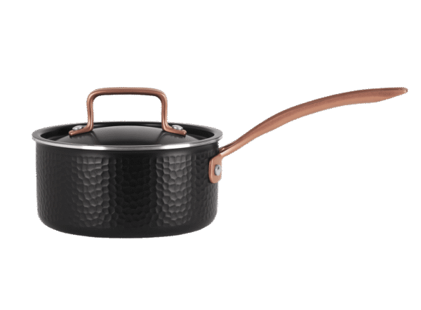 Kastrull med lock 16 cm / 1,6 liter - Svart