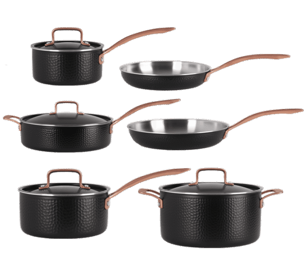 Grytset 6 delar  - Svart