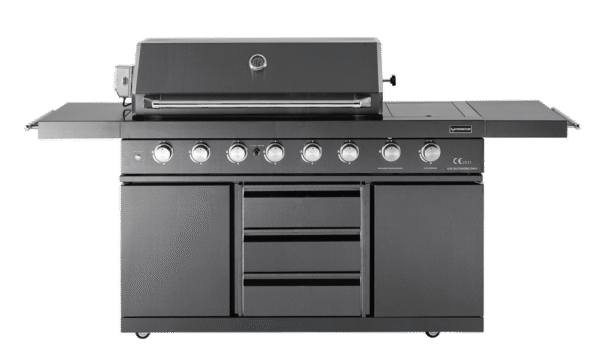 Black Collection - Fristående gasolgrill med 6 brännare och infraröd PowerSear Zone