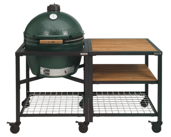 Kamado grill / Keramisk grill med arbetsbänk och förvaringshyllor - XLarge