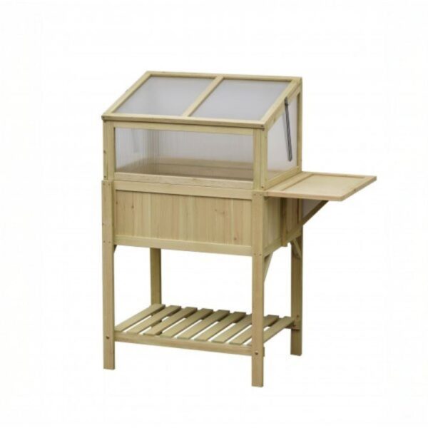 Miniväxthus 102×50×120 cm | För balkong & trädgård | Trä