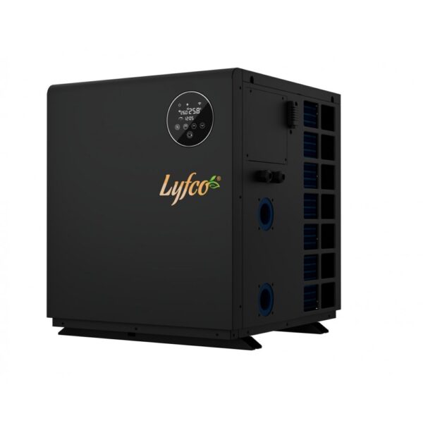 Poolvärmepump 13 kW Vertikal Inverter | WiFi, Panasonic-kompressor, Låg ljudnivå | Lyfco