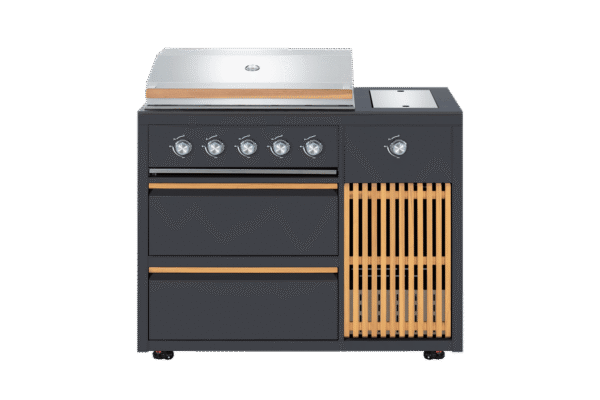 Designer Series - Fristående gasolgrill med 5 brännare och infraröd sidobrännare